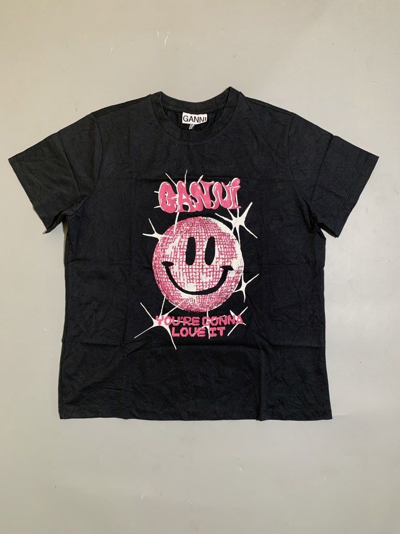 GANNI SMILEY DARK RELAXED FIT TEE (Category: Tshirts & Polo Shirts ) located in Taguig. Submitted by thehookv1 (Listing ID 1453137156, Image 1). Description: GANNI SMILEY DARK RELAXED FIT TEE SIZE LARGE 21x26 EXCELLENT CONDITION AUTHENTIC TAGUIG DM ME .