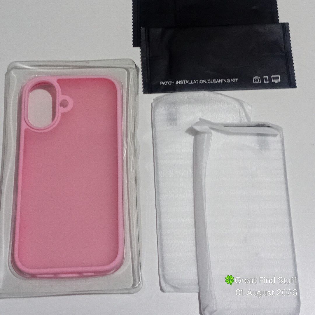 [GFS] Iphone 16 Case w/ 2 tempered glass (Category: Cases & Sleeves) located in Quezon City. Submitted by greatfindstuff (Listing ID 1453164472, Image 3). Description: [GFS] Iphone 16 Case with 2 tempered glass 📌Condition • Mootobo brand • Never Been Used • with 2 tempered glass • As is • damage box 📍Novaliches, Quezon City 🛵 Lalamove • Self Pick up • Grab 💰Gcash • Maya • BPI • Cash on pick up .