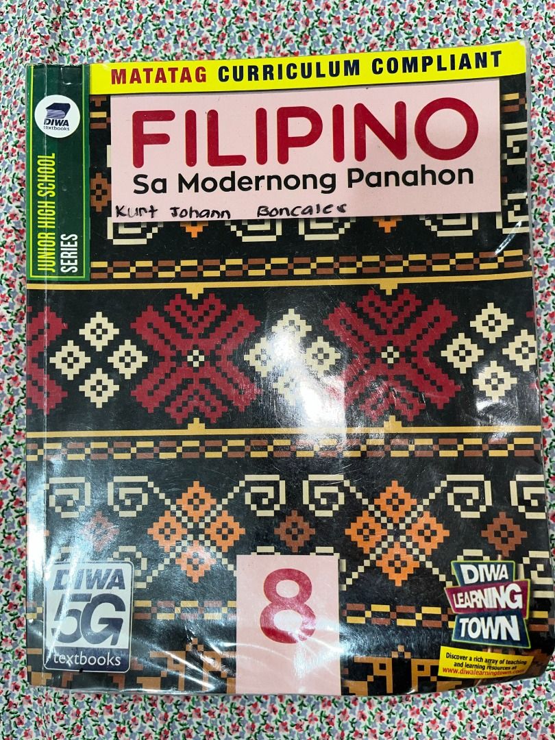 Grade 8 Books (Category: Textbooks) located in Pakil. Submitted by roserarela (Listing ID 1453215120, Image 3). Description: Grade 8 Books (with plastic cover) -Science Links -Filipino sa Modernong Panahon -Expeditions in MAPEH -D WHIZ in ICT Skills Development -Marangal Edukasyon sa Pagpapahalaga -Php250 each.