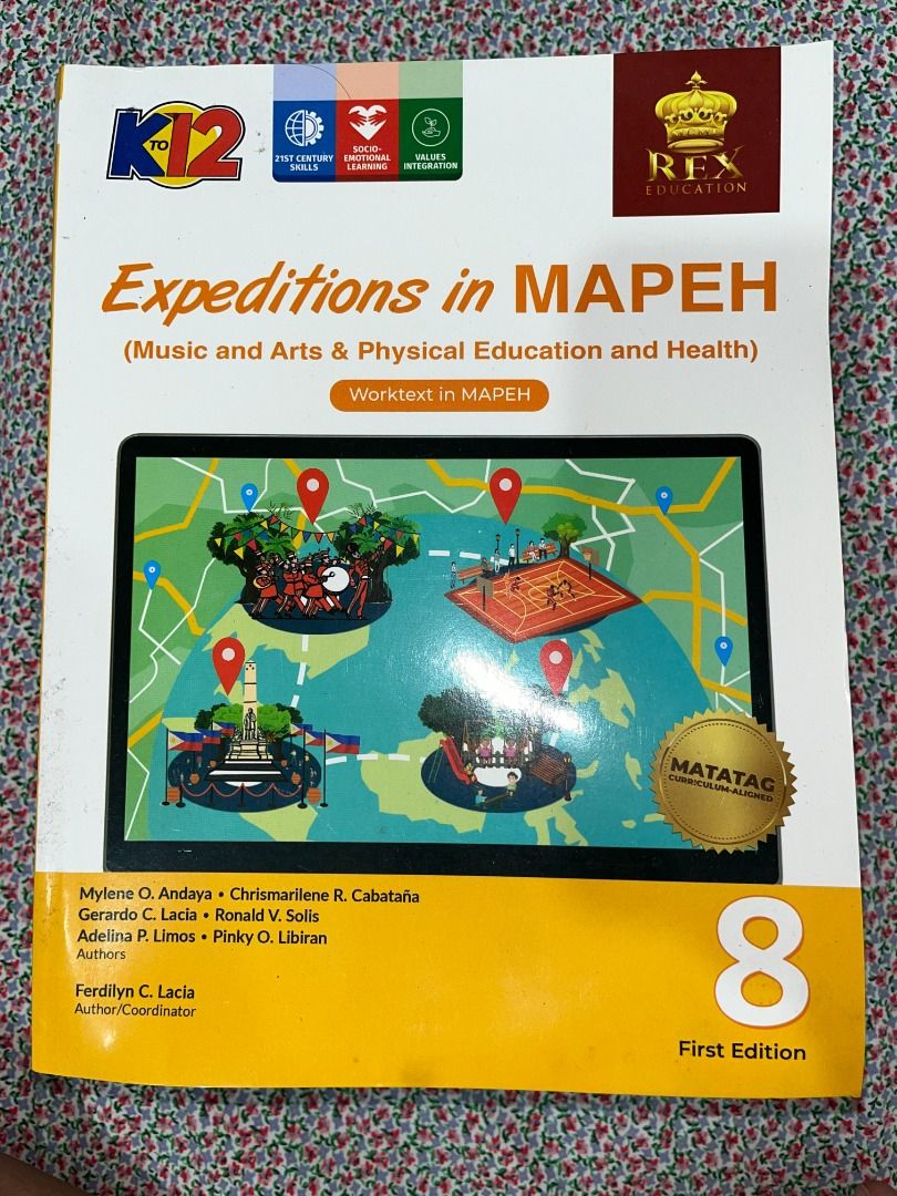Grade 8 Books (Category: Textbooks) located in Pakil. Submitted by roserarela (Listing ID 1453215120, Image 2). Description: Grade 8 Books (with plastic cover) -Science Links -Filipino sa Modernong Panahon -Expeditions in MAPEH -D WHIZ in ICT Skills Development -Marangal Edukasyon sa Pagpapahalaga -Php250 each.