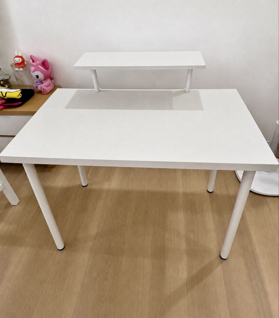 ikea table (Category: Tables & Sets) located in Singapore. Submitted by wowowewowoe (Listing ID 1453059697, Image 1). Description: wts for $15, comes with free platform (shown pic 3) self collect or opt for ur own delivery .