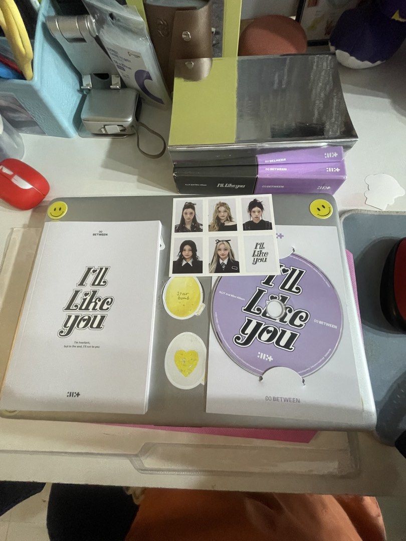 ILLIT I’ll Like You Between Edition (Category: CDs & DVDs) located in Quezon City. Submitted by leleblax.store (Listing ID 1453167313, Image 3). Description: Illit I I’ll like you album - slight damages on the box - pc’s not included, stickers already sticked in the poster -free tack it at the back of the poster lol.