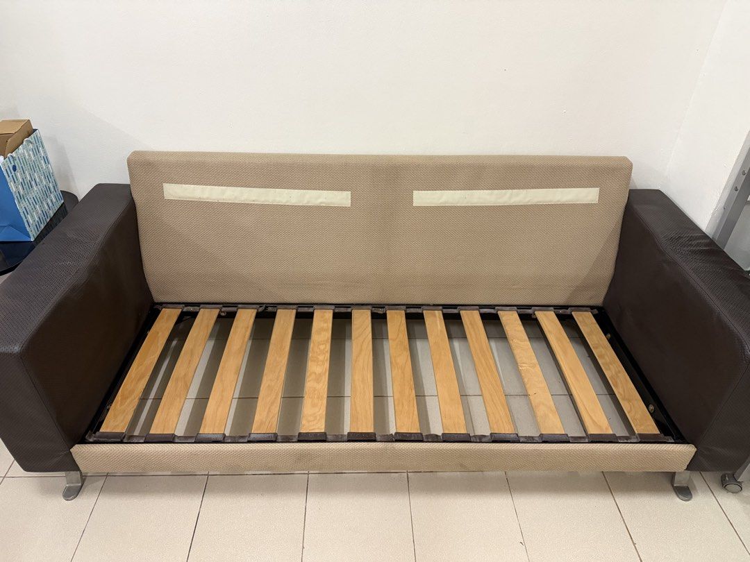 iloom Cubis 3-Seater Sofa (Category: Sofas) located in Manila. Submitted by jcbagio20 (Listing ID 1453201302, Image 3). Description: Selling an authentic iloom Cubis (HCS070X) 3-seater sofa featuring beige textured fabric cushions, dark brown perforated leatherette armrests, and sturdy metallic legs. Dimensions Overall (W x D x H): 76.4” x 33.5” x 33.5” Seat Height: 15.7” Key Details Materials: 85% Polyester / 15% Viscose fabric, synthetic leathe