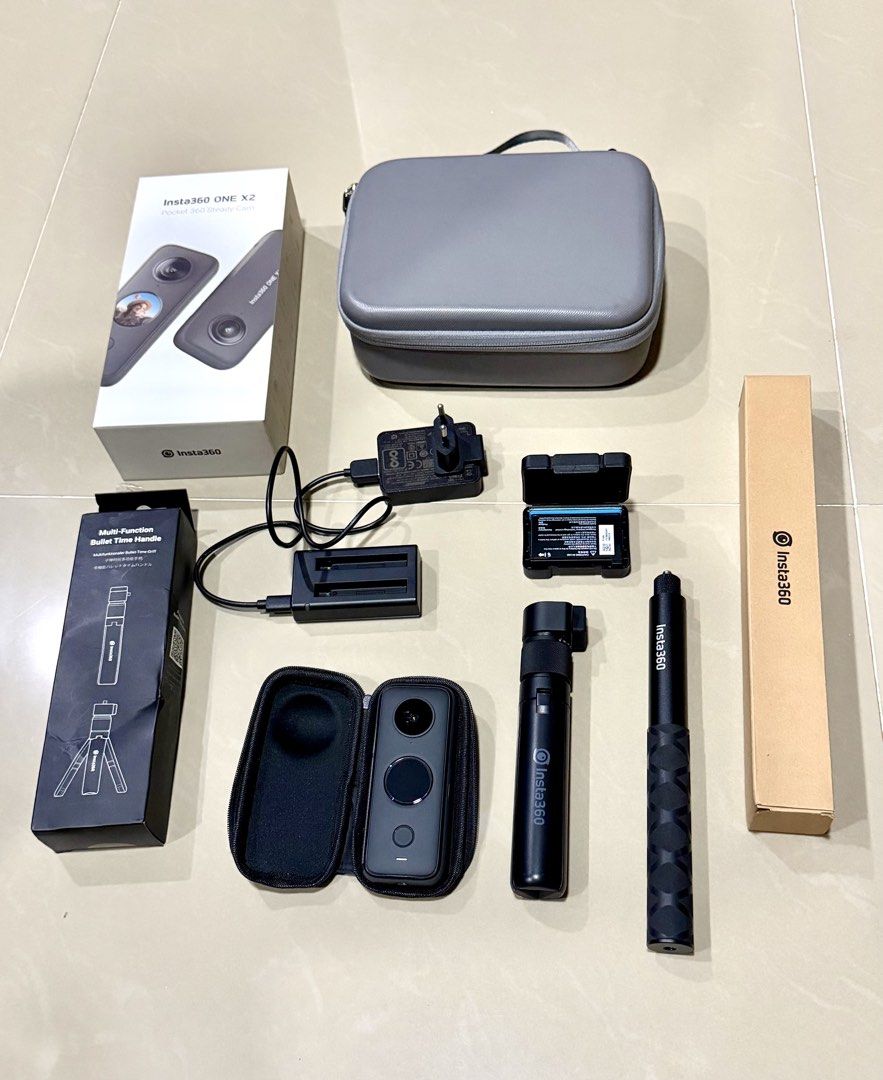 Insta360 ONE X2 Complete Bundle (Category: Video Cameras) located in Makati City. Submitted by gkmarc (Listing ID 1453225720, Image 2). Description: Insta360 ONE X2 Complete Bundle – Like New Selling Price: ₱20,000 Selling my Insta360 ONE X2 in perfect condition. Very well taken care of, fully functional, and ready to use. No issues. Included in the bundle: * 📷 Insta360 ONE X2 Camera * ✅ Original Insta360 Invisible Selfie Stick * ✅ Original Inst