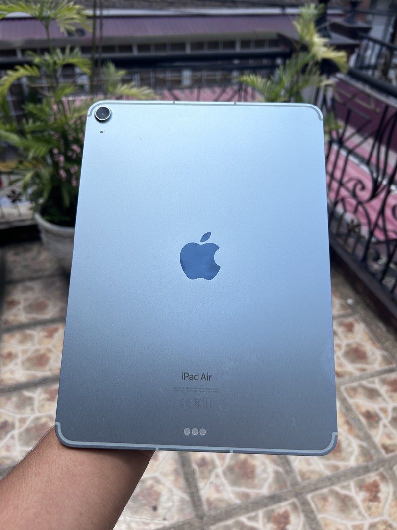 IPAD AIR M2 (blue) (Category: Laptops & Notebooks) located in Manila. Submitted by nnottin (Listing ID 1453080659, Image 2). Description: For Sale: iPad Air M2 (Blue) * Storage: 256GB * Connectivity: Wi-Fi + Cellular * Battery Health: 86% * Cycle Count: 780 Inclusions: * Original Charger * Unit Condition: * Minimal scratches on the Apple logo at the back. * The rest of the unit is very clean—perfect even for meticulous buyers. Price: ₱30,000 (neg