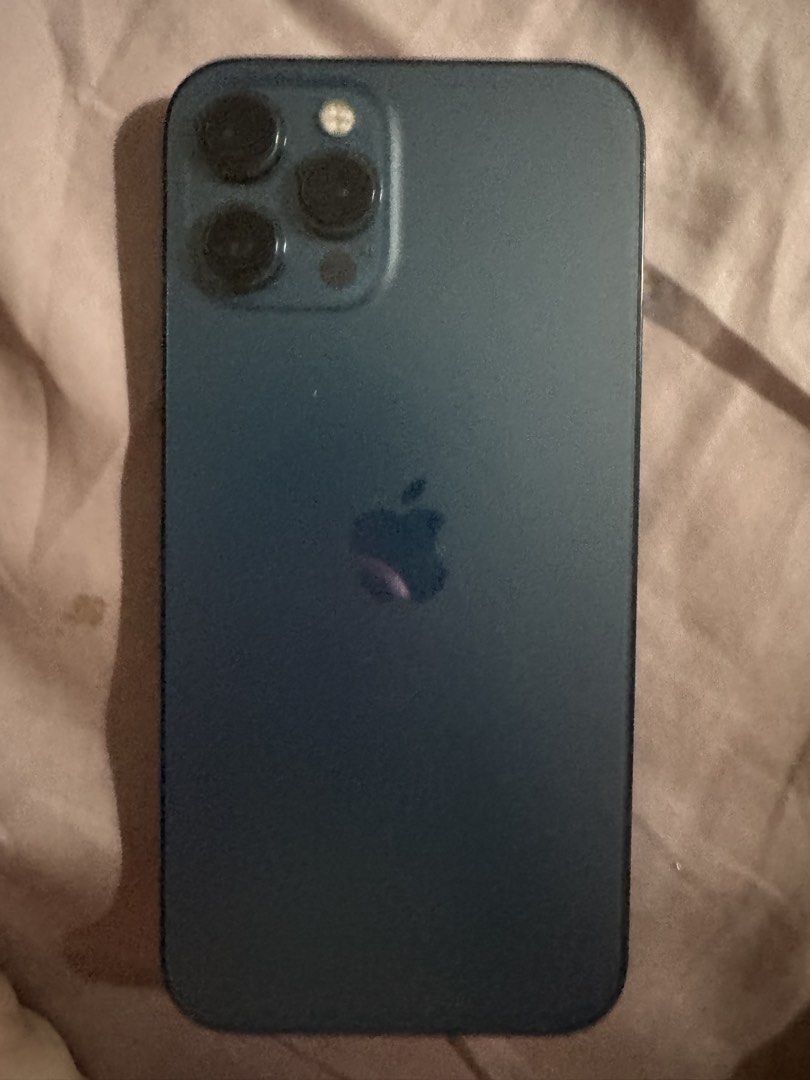iPhone 12 Pro Max 128GB (Openline to All Networks) (Category: iPhone 12 Series) located in Makati City. Submitted by lalavs03 (Listing ID 1453122677, Image 2). Description: Selling my personal iPhone 12 Pro Max (128GB) Well-maintained and working 100% perfectly with no hidden issues. Quick Specs & Details: Storage: 128GB Color: Pacific Blue Battery Health: 80% (Original Apple battery, never replaced) Status: Openline (Tested and working with Smar