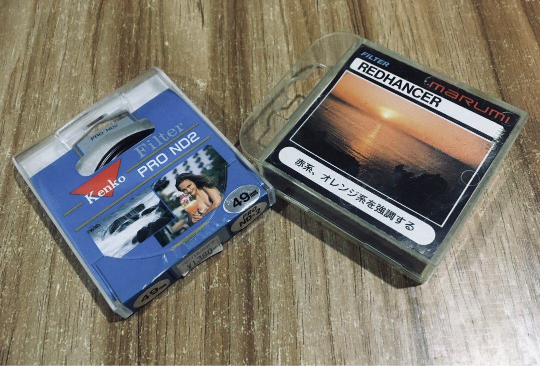 Kenko filter glass 49mm (Category: Lens & Kits) located in Las Pinas. Submitted by film101 (Listing ID 1453195157, Image 1). Description: Kenko filter PRO ND2 filter glass Unused /49mm thread Php 1200 Marumi red enhancer filter glaas Unused /49mm thread Php 900.