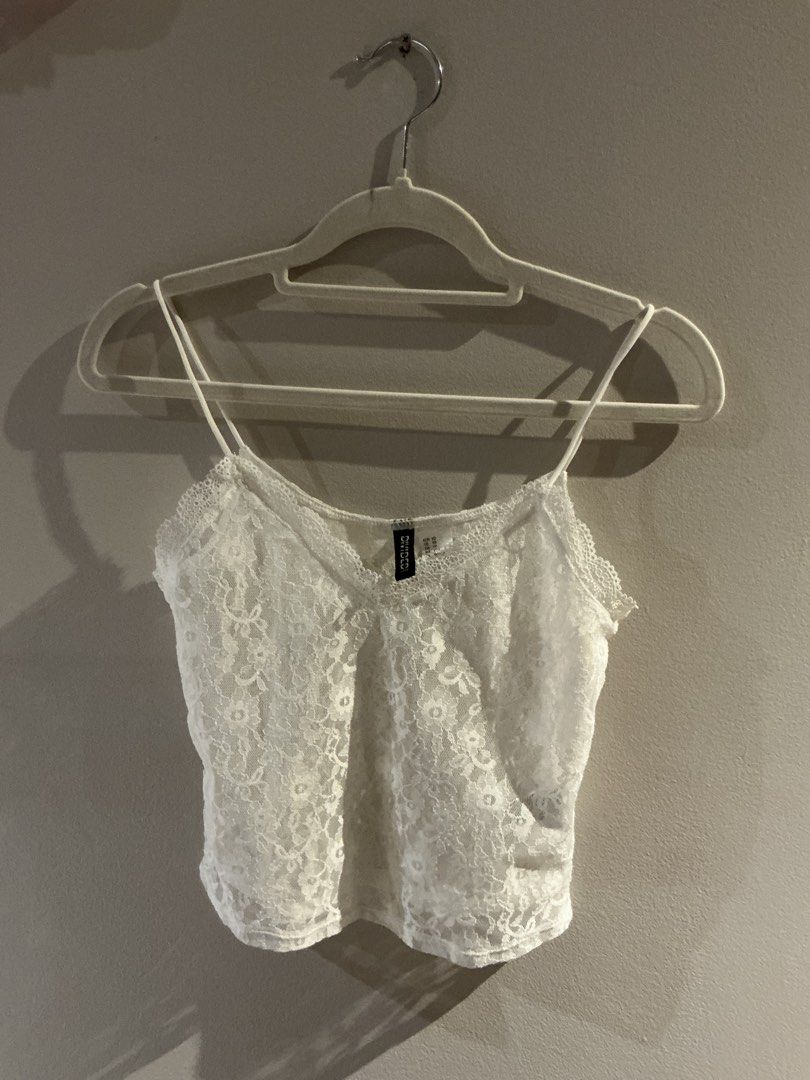 Lacey Camey (Category: Others Tops) located in Manila. Submitted by valknosis (Listing ID 1453172594, Image 2). Description: Prices are negotiable 💕 GCASH PAYMENT ❄️ SF shouldered by buyer ❄️ - 99 ea or take all for 250 - PINK AND WHITE RESERVED - Good for layering - May feel like a small rather than XS.