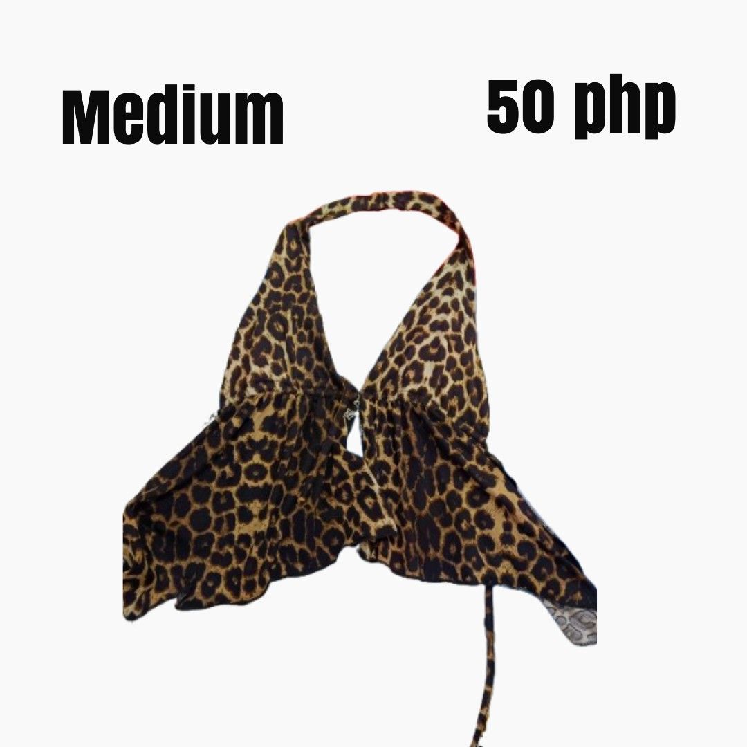 Leopard print backless party, beach top (Category: Sleeveless) located in Pasig City. Submitted by dee.2626 (Listing ID 1453173888, Image 1). Description: Once lang nagamit ‼️ Location: Pasig City Shipping via Lalamove / Grab/J&T (delivery fee shouldered by buyer) Payment: GCash Actual photos posted No lowballers please Message me for more details or additional photos and for proof of legitimacy.