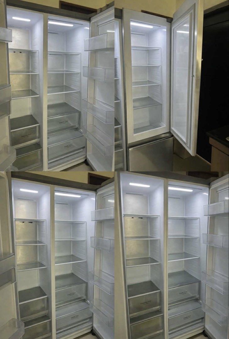 LG Side-by-Side Refrigerator (Category: Refrigerators and Freezers) located in Paranaque City. Submitted by marria_luissa (Listing ID 1453223148, Image 1). Description: - Clean and spacious LG side-by-side refrigerator - Plenty of shelf space in fridge and freezer - Multiple drawers for organized storage - Bright LED interior lighting - Standard side-by-side dimensions - No issues like brand new.