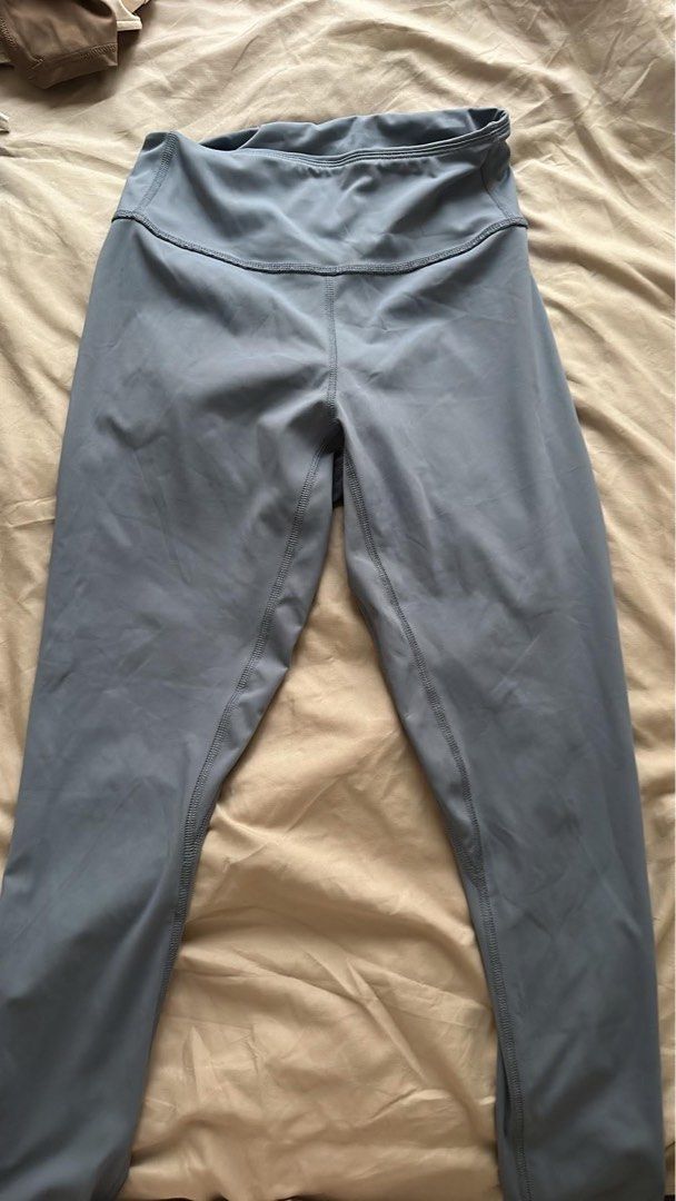 Light Blue High-Waisted Activewear Leggings (Category: Activewear) located in Mandaluyong City. Submitted by danee. (Listing ID 1453138210, Image 1). Description: - High-waisted grey leggings - Stretchy material for comfort and flexibility - Reinforced seams for added durability - Comfortable fit for everyday activities - Ideal for workouts or casual wear.