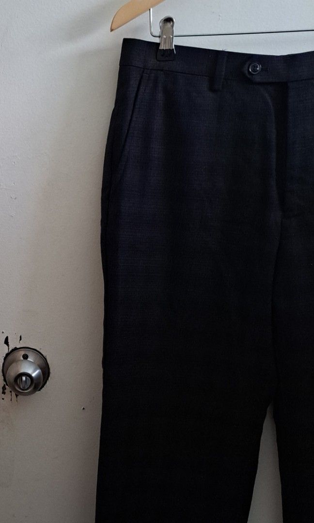 Marks and Spencer Autograph Black Checkered Trousers (Category: Trousers) located in Muntinlupa City. Submitted by shopbyjaye0507 (Listing ID 1453066907, Image 3). Description: LOCATION: MUNTINLUPA Marks and Spencers Autograph Black Checkered Trouser Size 32 Good Condition Color Rate: 10/10 No issues/flaws Dimensions: W 32 in L 40 in MOP: Maribank MOD: Lalamove or J&T SF should be shouldered by the buyer.