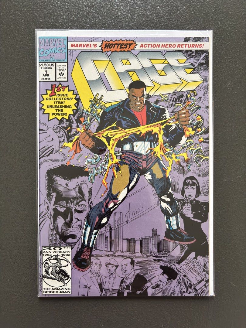Marvel Comics Cage #1 1st Issue Collectors Item 1992 (Category: Comics & Manga) located in Naga. Submitted by dearyesteryear (Listing ID 1453135454, Image 2). Description: FOR SALE: Cage #1 (1992) Message me if you’re looking for specific titles or have a reasonable offer. I’d be happy to help CLEAN, collector-owned copy. Bagged & boarded since acquisition. The debut issue of Luke Cage’s 1992 ongoing solo series, published during Marvel’s early ’