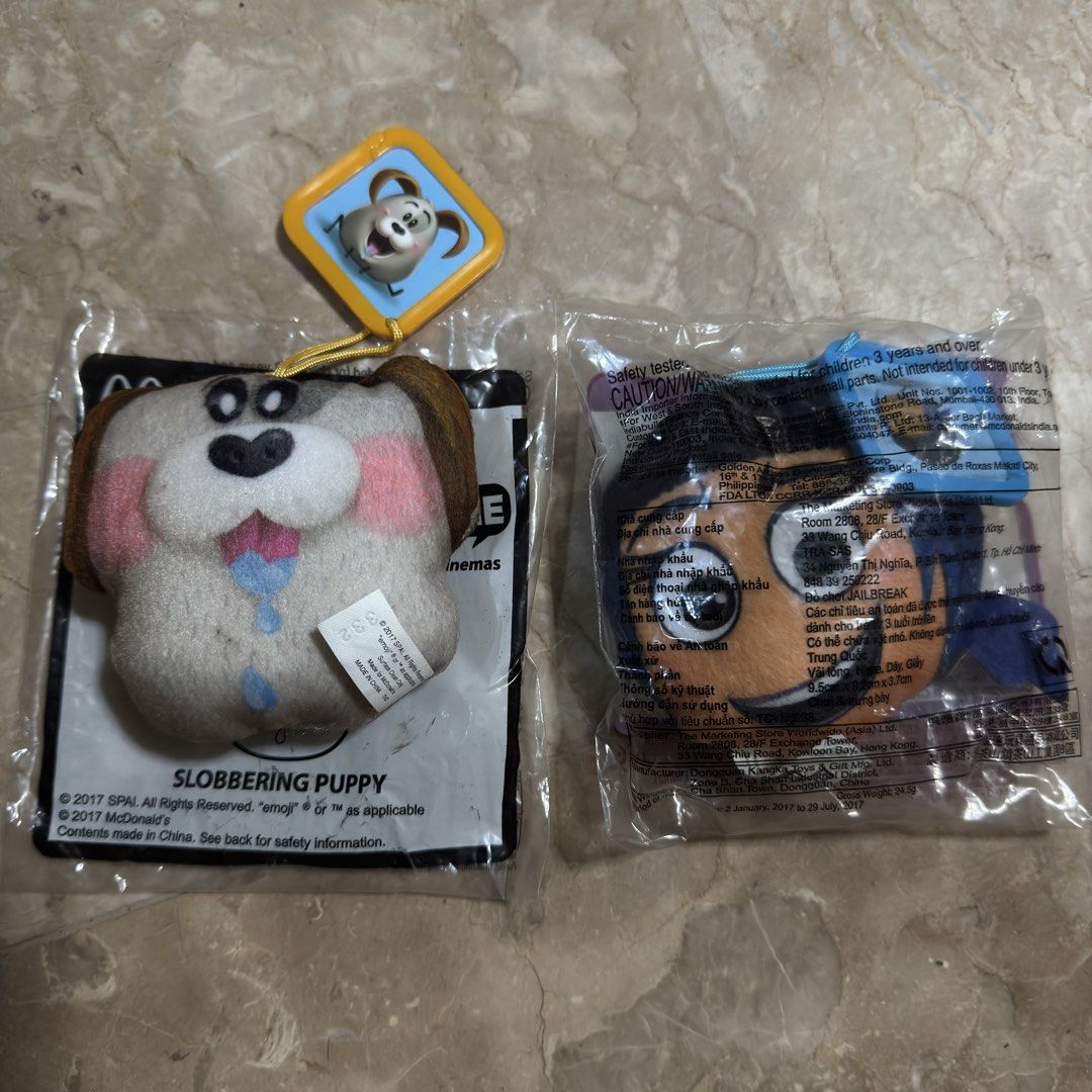 Mcdonalds emoji movie (Category: Character Goods) located in Manila. Submitted by declutteringrandoms (Listing ID 1453220298, Image 2). Description: Emoji movie - dog unsealed slight dust, other sealed - 40 set 📍LOC: Maginhawa Quezon city 💵MOP: Gcash 📦MOD: JNT nationwide shipping, Lalamove, angkas padala .