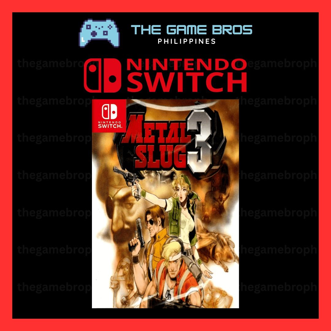 Metal Slug 3 (Nintendo Switch) Digital Game (Category: Nintendo) located in Manila. Submitted by thegamebroph (Listing ID 1453220154, Image 1). Description: 🔥 FEATURES 🔥 ✅ 100% SAFE and LEGAL games bought from Nintendo eShop ✅ ✅ 100% STABLE and RELIABLE !!! ✅ ✅ Not require to MODIFY your console ✅ ✅ Warranty provided✅ ✅ Instant Delivery*✅ ✅ Simple & Details Installation Guide Provided✅ ✅ 99% of all games available on Nintendo eShop✅ [External l