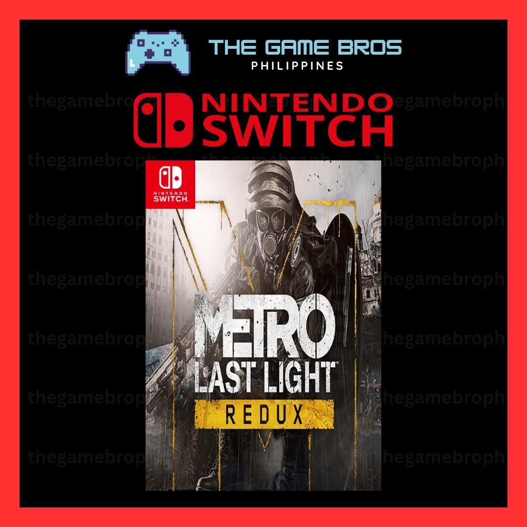 Metro: Last Light Redux (Nintendo Switch) Digital Game (Category: Nintendo) located in Manila. Submitted by thegamebroph (Listing ID 1453227948, Image 1). Description: 🔥 FEATURES 🔥 ✅ 100% SAFE and LEGAL games bought from Nintendo eShop ✅ ✅ 100% STABLE and RELIABLE !!! ✅ ✅ Not require to MODIFY your console ✅ ✅ Warranty provided✅ ✅ Instant Delivery*✅ ✅ Simple & Details Installation Guide Provided✅ ✅ 99% of all games available on Nintendo eShop✅ 