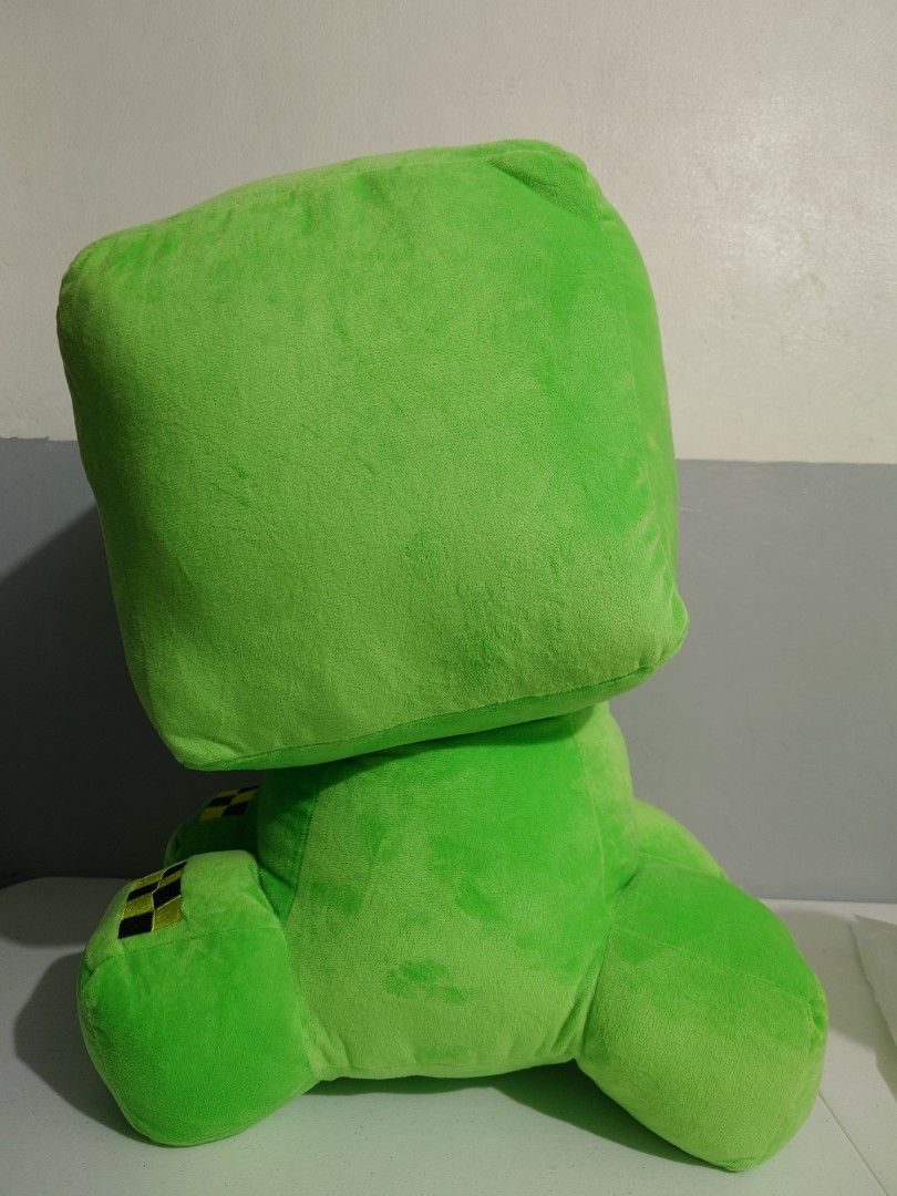 Minecraft Creeper Plush Toy (Category: Plushies & Soft Toys) located in Magalang. Submitted by chuk27 (Listing ID 1453102491, Image 2). Description: Big Minecraft Creeper plush, Approx. 50 cm tall. Super soft, squishy, and clean. Perfect for fans, display, or as a pillow. Height: 50 cm price: 950 All plushies from Timezone Almost new, in very good condition Stored in plastic ever since 🧍 Meetup: Pampanga Area po (SM Clark, SM Pamp, SM Telabastag
