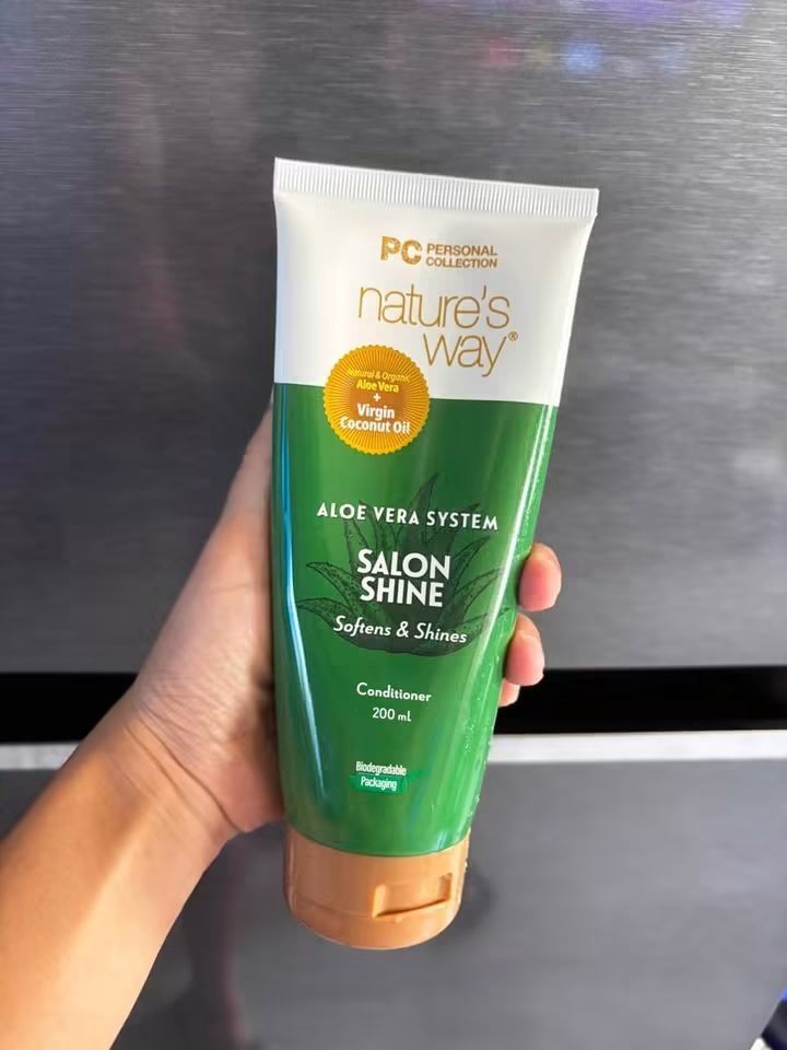 NATURE'S WAY ALOE VERA CONDITIONER (Category: Looking For) located in Batangas. Submitted by amerie_store (Listing ID 1453164772, Image 1). Description: ◾WYSIWYG ◾Salon Shine ◾with 100% natural virgin coconut oil for sleek and shiny hair ◾200 ml ◾₱170 each; lots of stocks available 🔊Kindly visit & follow my FB page for more updated Toys,Aniks,etc...🤩 🌈👉AMERIE STORE👈🌈 📌Mine Now,Pay after invoice 📌No refund 📌MOP: Gcash 🚛 Shipping sched ev