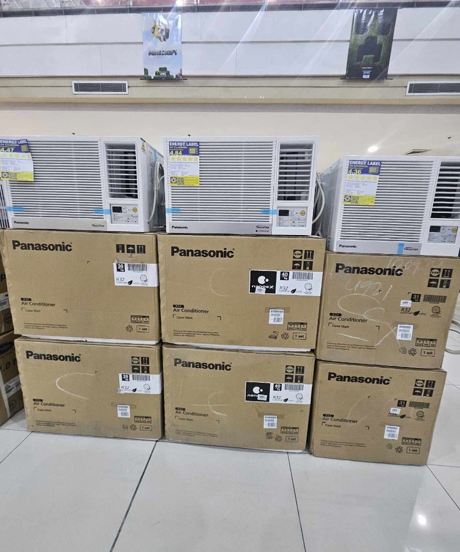 PANASONIC WINDOW TYPE AIRCON (NON INVERTER AND INVERTER TYPE) (Category: Air Conditioning and Heating) located in Manila. Submitted by chuck_claros (Listing ID 1453061516, Image 3). Description: PANASONIC WINDOW TYPE AIRCON MANUAL AND REMOTE TYPE (NON INVERTER AND INVERTER TYPE) ☑️BRAND NEW FACTORY SEALED UNIT WITH OFFICIAL SALES INVOICE AND WARRANTY ◽(MANUAL/COMPACT SIZE) NON INVERTER .5hp - CW N620JPH - 13,990 .8hp - CW N820JPH - 15,990 1hp - C