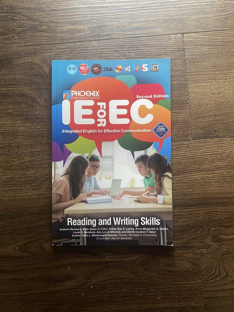 Phoenix IE for EC Integrated English for Effective Communication Second Edition (Category: Textbooks) located in Mandaluyong City. Submitted by soda297 (Listing ID 1453056187, Image 1). Description: MOP: Gcash or Bank Transfer MOD: Lalamove (delivery is on buyer).