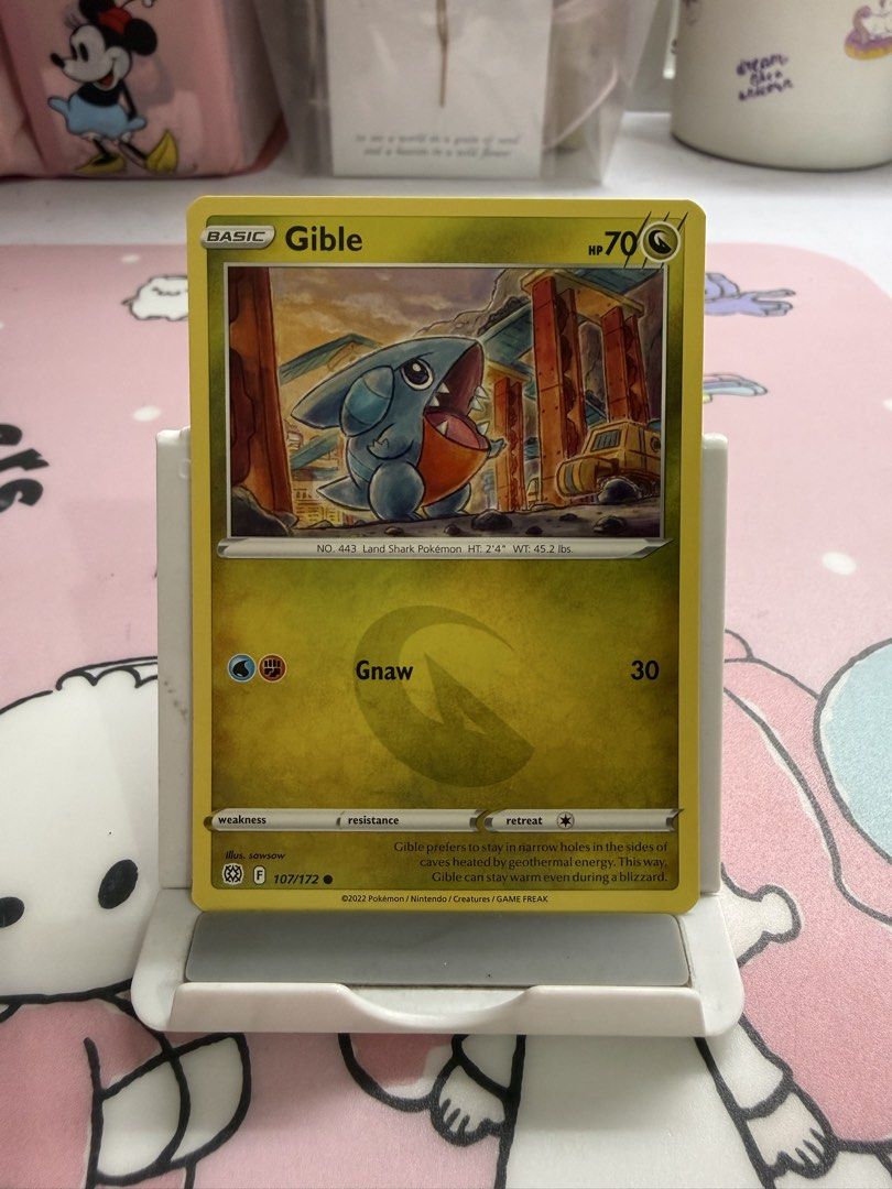 Pokemon Card Gible 107/172 (Category: Raw Singles) located in Manila. Submitted by atsushii (Listing ID 1453187373, Image 1). Description: .