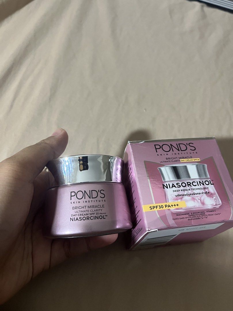 Ponds bright miracel day cream (Category: Face Care) located in San Juan City. Submitted by amsterdamnboi11 (Listing ID 1453174077, Image 1). Description: rfs: i picked the wrong cream by mistake, never used, never opened. .