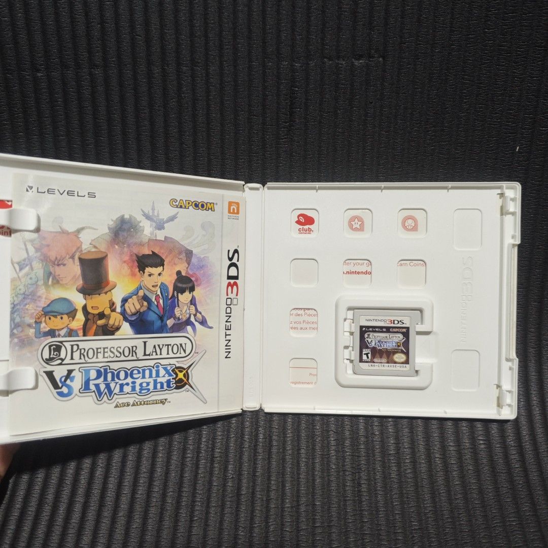 Professor Layton VS Phoenix Wright Ace Attorney 3DS Game US (Category: Nintendo) located in Quezon City. Submitted by shopme_gadget30 (Listing ID 1453209801, Image 2). Description: kindly read the details first for sale fixed price mint Condition tested and working With case and game card with manual compatible to Nintendo 3ds/DS usa region good for collection qc area meet up: sm north shipping fee must shoulder by the buyer via lalamove or grab 