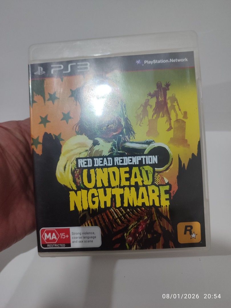 PS3 - Red Dead Redemption: Undead Nightmare (PRE-LOVED) "EU" (Category: PlayStation) located in Mendez-Nunez. Submitted by sf2_gameshop (Listing ID 1453181683, Image 2). Description: PLEASE READ CONDITION: A pre-loved item in very good condition. Tested working. It comes with the game manual and map. GENRE: Action-adventure MODE: Single-player REGION: 2 - Europe VOICE: English IN-GAME TEXT: English MANUAL: English Feel free to chat for any inquir
