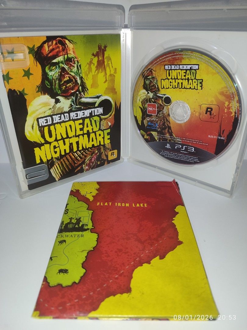 PS3 - Red Dead Redemption: Undead Nightmare (PRE-LOVED) "EU" (Category: PlayStation) located in Mendez-Nunez. Submitted by sf2_gameshop (Listing ID 1453181683, Image 3). Description: PLEASE READ CONDITION: A pre-loved item in very good condition. Tested working. It comes with the game manual and map. GENRE: Action-adventure MODE: Single-player REGION: 2 - Europe VOICE: English IN-GAME TEXT: English MANUAL: English Feel free to chat for any inquir