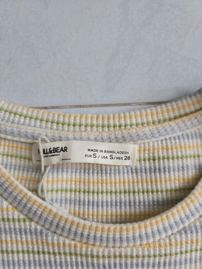 Pull & Bear BNWT (Category: Shirts) located in Singapore. Submitted by dressupwelll (Listing ID 1453084144, Image 2). Description: Pull & Bear BNWT Size S $25 Ptp 32 cm 10 inches across.