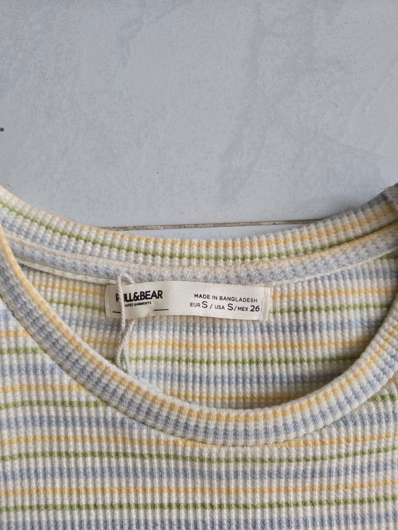 Pull & Bear BNWT (Category: Shirts) located in Singapore. Submitted by dressupwelll (Listing ID 1453084144, Image 1). Description: Pull & Bear BNWT Size S $25 Ptp 32 cm 10 inches across.