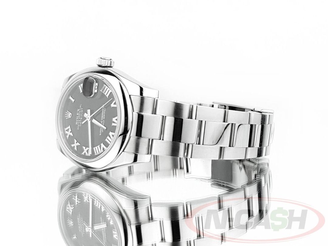 Rolex Datejust 31 Steel Black Dial (Category: Luxury Watches) located in Quezon City. Submitted by luxury_by_n-cash (Listing ID 1453079122, Image 3). Description: N-Cash Pawnshop "Instant Cash for Bags, Watches, Cars, and Electronics" https://www.ncash-pawnshop-philippines.com/ Rolex Datejust 31 Steel Black Dial Ref. 178240 31mm steel case Black dial with Roman markers Oyster bracelet Local AD 2014 Complete retail package in Rolex double box PhP 