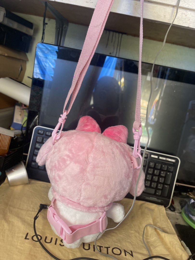 Sanrio My Melody Plush Backpack Bag (Category: Backpacks) located in Muntinlupa City. Submitted by joanofarc1013 (Listing ID 1453050505, Image 3). Description: - Adorable My Melody plush backpack - Soft pink and white fluffy material - Adjustable pink strap with buckle closure - Zipper closure on the back for secure storage - Lined pink fabric interior - Ideal for carrying small essentials - A must-have for Sanrio character enthusiasts.