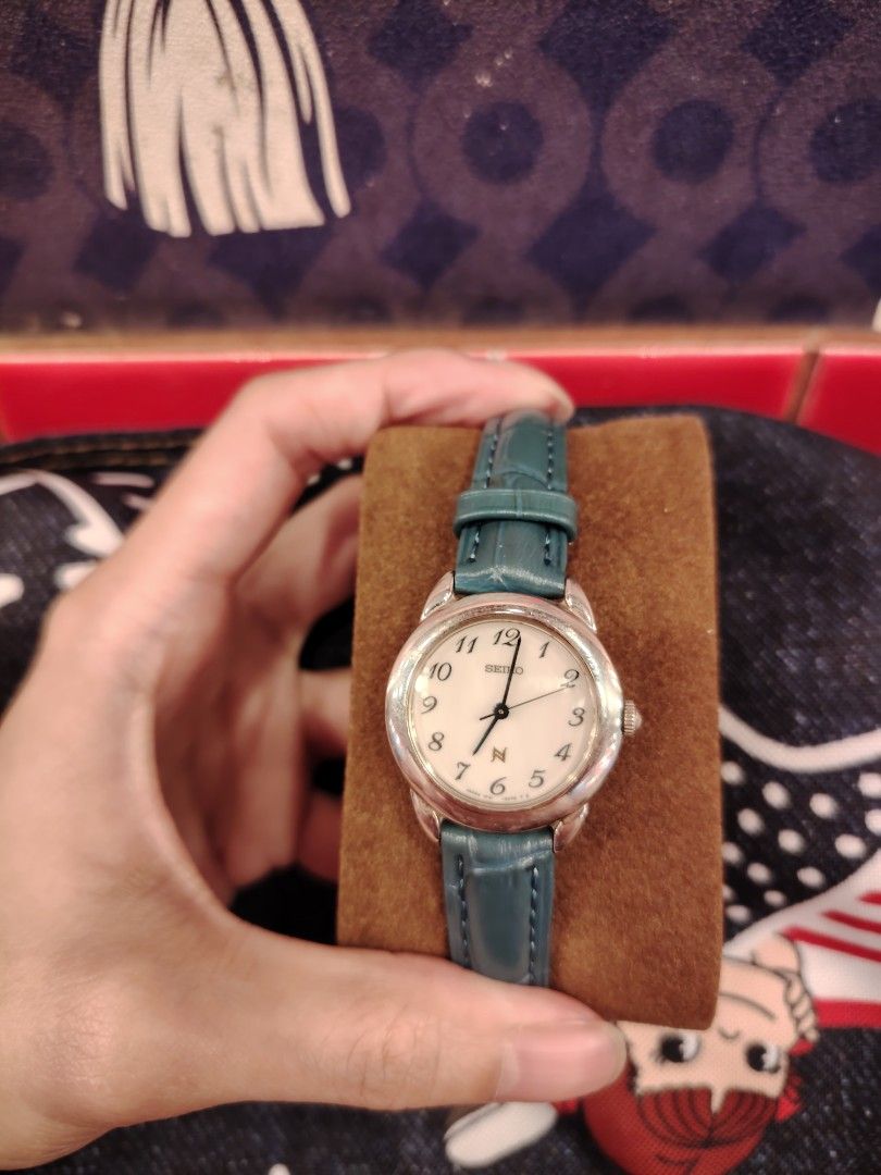 Seiko Watch White Dial Blue Leather Strap (Category: Women's Watches) located in Rizal. Submitted by sarahjoyu27 (Listing ID 1453200258, Image 2). Description: - Seiko Noie Watch - White Dial - Blue Leather Strap - Perfect for everyday wear Import japan Thur payment gotyme bank or paymaya ako wala gcash po.