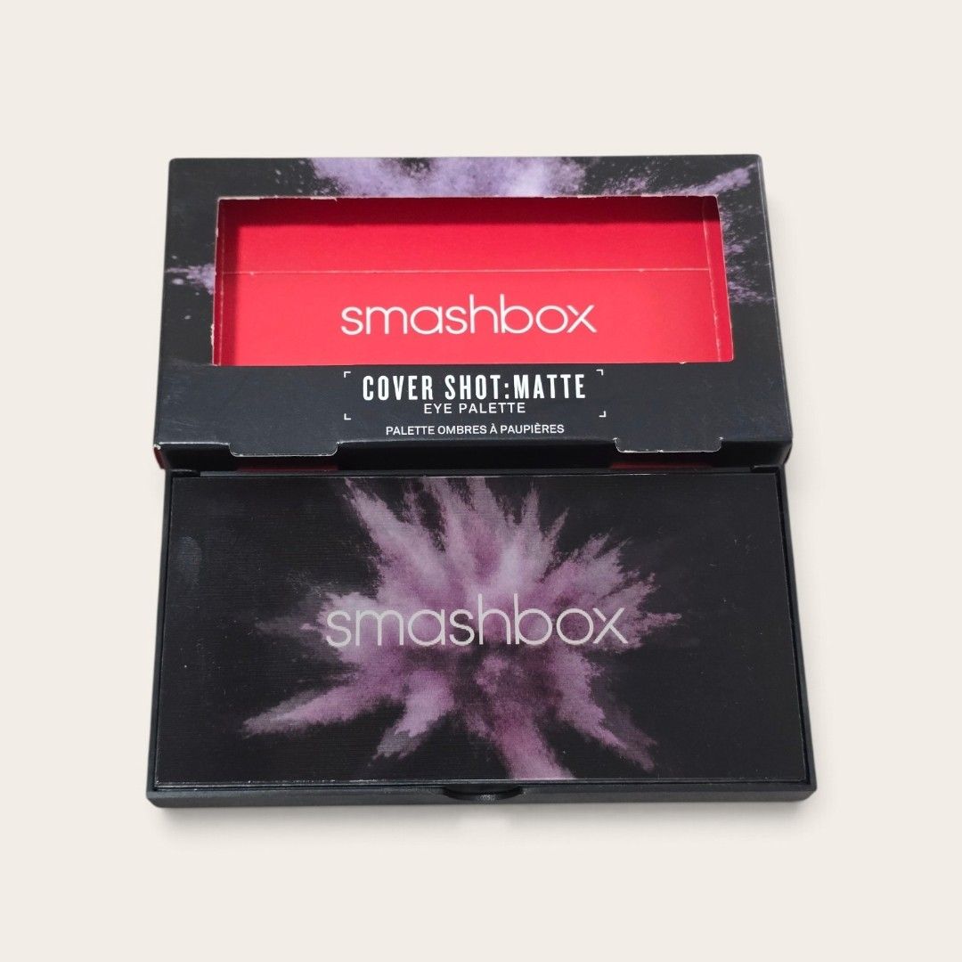 Smashbox Cover Shot Matte Eye Palette (Category: Makeup) located in Taguig. Submitted by altainfante (Listing ID 1453222408, Image 2). Description: - Smashbox Cover Shot Matte Eye Palette - Features 8 versatile neutral matte shades - Perfect for creating everyday looks or dramatic smoky eyes - Compact and travel-friendly design - Some shades have been lightly swatched - Sold as is.