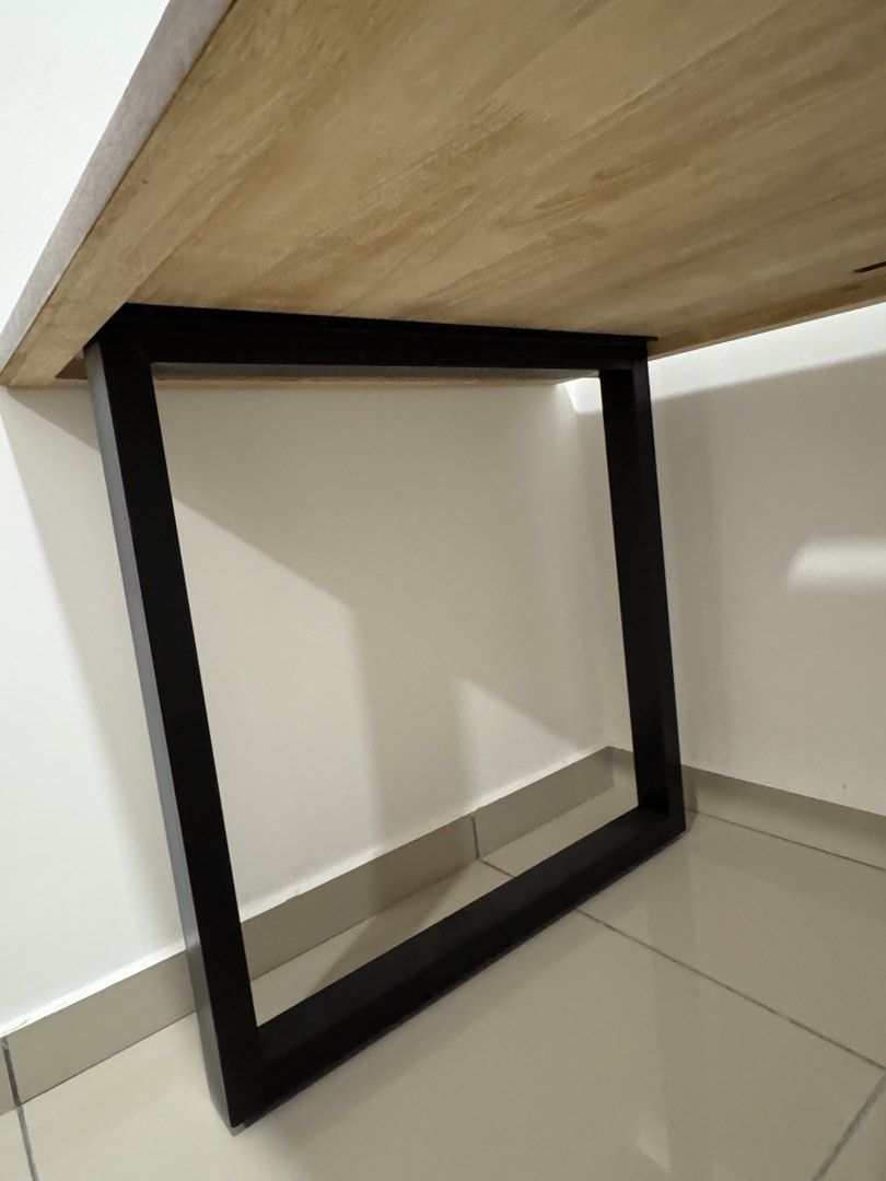 Solid Wood Table (Customized) (Category: Tables & Sets) located in Batu Caves. Submitted by mr_meemaw (Listing ID 1453152491, Image 3). Description: Very solid wooden table, perfect for study/working. Comes with customized grommet hole and bevelled edge for ergonomic hand placement. 🔥 Dimension: 180*80*75 Dm for more info or nego .