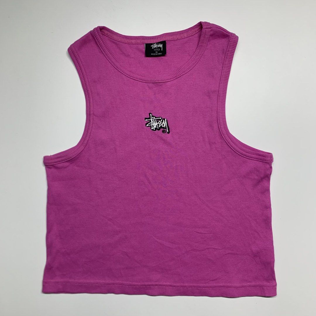 Stussy - Logo Crop Tank Top (Category: Others Tops) located in Manila. Submitted by shottas_21 (Listing ID 1453206642, Image 1). Description: Stussy - Logo Crop Tank Top SIZE - 14 CONDITION - 9/10 CHEST - 16.5” LENGTH - 19.5.