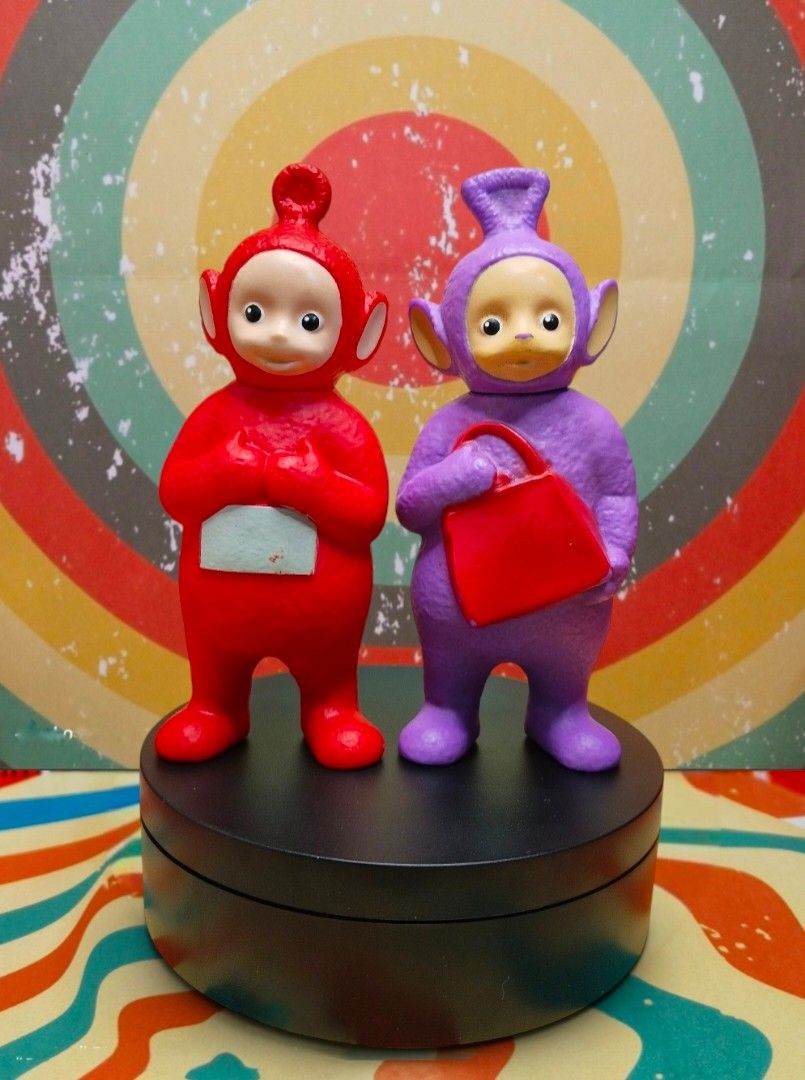 Teletubbies Tiky winky and po (Category: Designer & Blind Box Toys) located in Pasay City. Submitted by mancave07 (Listing ID 1453225118, Image 1). Description: 🧸 Collectibles For Sale! ✨ Add a new piece to your collection! ✅ Prices are posted on each item ✅ Actual photos shown ✅ Items are sold as-is 🙏☺️ (please check photos carefully) ✅ No reservations unless agreed upon 📦 Shipping every Thursday via J&T Express 85pesos Sf. ( Pouch) 🛵 Lalamo