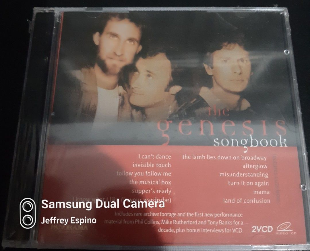 The Genesis Songbook 2VCD Video CD (Category: CDs & DVDs) located in Quezon City. Submitted by jeffreyespino (Listing ID 1453218518, Image 1). Description: All original CD We accept cash, GCash / Maya 09152688298, 09989968742, Gotyme, BPI, BDO, LBC, Cebuana Lhuiler, MLhuiler and Palawan Express payments. For faster transaction sms us thru 09989968742 Deliver / pick up thru Lalamove, Grab etc. Shipping via JRS Express or LBC (delivery or shipping 