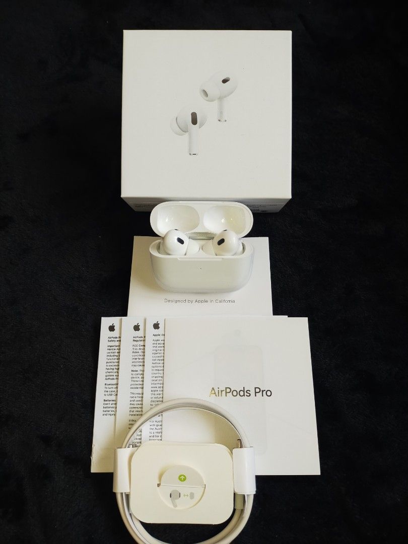 Top-Graded Airpods Pro 2nd Gen Version 2 (Category: Earphones) located in Bacoor. Submitted by istocks888 (Listing ID 1453081095, Image 1). Description: (iStocks) Top-Graded Airpods Pro 2nd Gen Version 2 Top-Graded, New, No issue, Ready to use, All features are working, Active Noise Cancelation and More, Pass for low-offers respect each other time, Wag nakawin ang photo if not Reseller or Wholesaler. If ano po nakapost ayun po inclusions.✅ Shippi