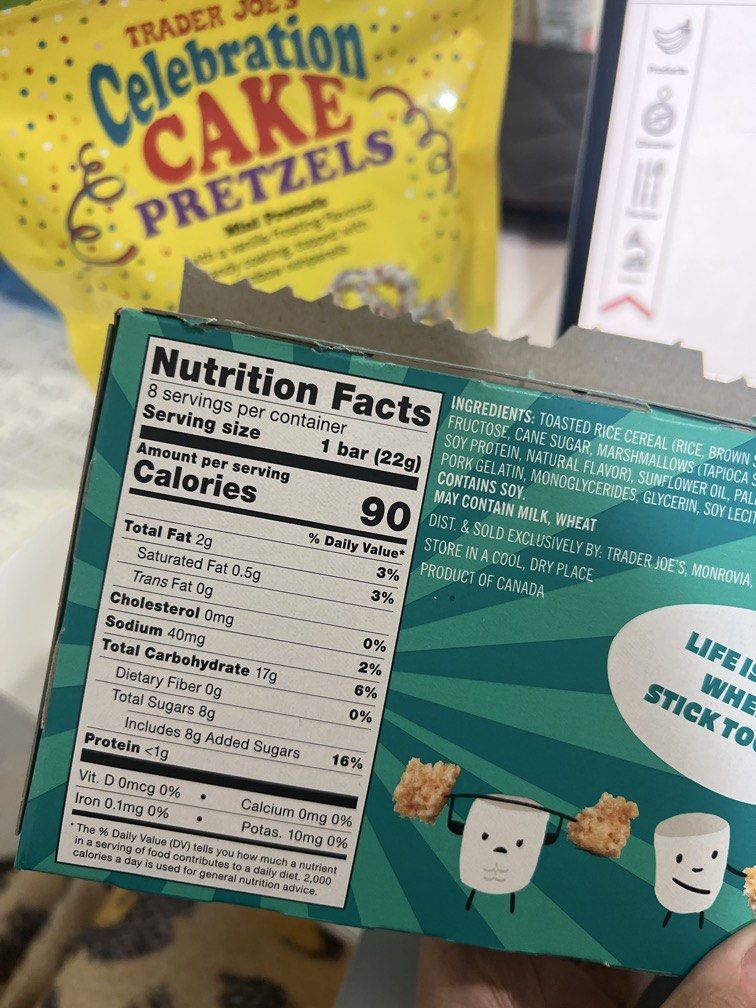 Trader Joe’s Crispy Rice Bars per piece (Category: Packaged & Instant Food) located in Makati City. Submitted by anda.a (Listing ID 1453052406, Image 2). Description: 35 pesos per bar.