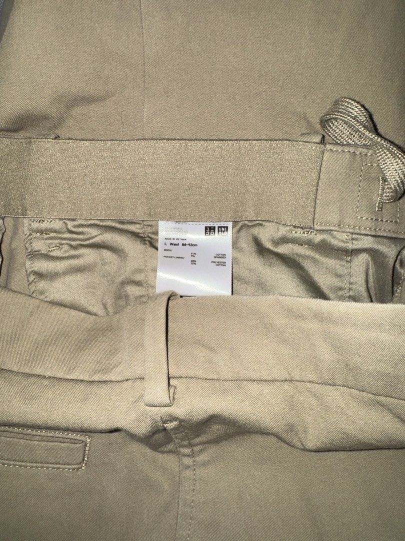 Uniqlo Smart Ankle Pants (Khaki) (Category: Chinos) located in Quezon City. Submitted by dcops (Listing ID 1453055733, Image 3). Description: Uniqlo Smart Ankle Pants (Khaki) - Waist 84-92cm - Used only for 3 times - In good condition - Last price posted, Orig Price is at 1990.