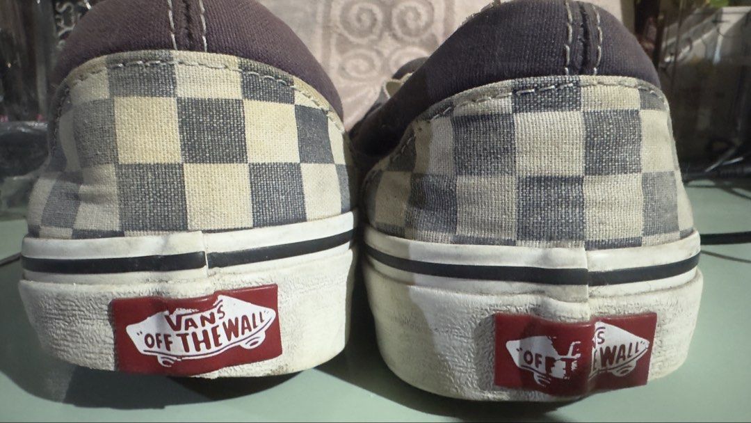 Vans Checkerboard Slip-On Shoes (Category: Sneakers) located in Manila. Submitted by arahazelnut (Listing ID 1453199054, Image 3). Description: - Classic Vans checkerboard slip-on shoes - Men's Size US: 8.5 -Woman’s Size US 10.0 - Soles have plenty of grip remaining - Ideal for everyday casual wear - Iconic Vans style -bawal po sa maselan. Please manage your expectations -nagagamit pa siya may signs of usage nga lang -SF will be shouldered by the