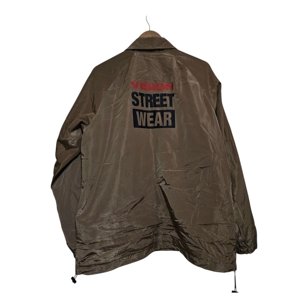 Vision street wear sand beige coach jacket (Category: Coats, Jackets and Outerwear) located in Baguio. Submitted by fadexquisite (Listing ID 1453097698, Image 2). Description: Vision street wear sand beige coach jacket Large 28x24 Excellent condition 500 plus ship fee.