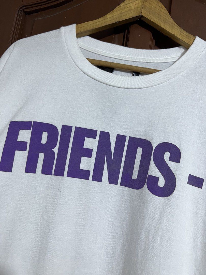Vlone Purple Design Print White Shirt (Category: Tshirts & Polo Shirts ) located in Manila. Submitted by thriftpoint99 (Listing ID 1453187739, Image 3). Description: 22.5x29 No issue Excellent condition.