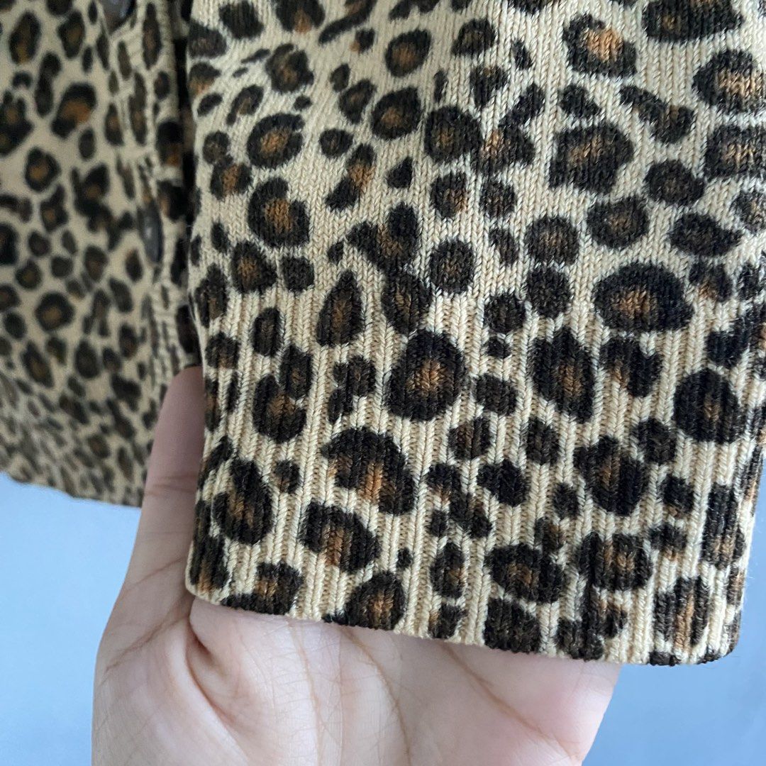 WILUNDI Leopard Print Button Up V-Neck Cardigan (Category: Coats, Jackets and Outerwear) located in Quezon City. Submitted by ndrmkl (Listing ID 1453162429, Image 2). Description: - Leopard print cardigan by Wilundi - Long sleeves with ribbed cuffs - Button-up with 8 buttons - Soft knit with a nice drape - Versatile layering piece for any outfit - Pairs well with jeans or can be dressed up Cardigan jumper sweater layer knits animal print statemen