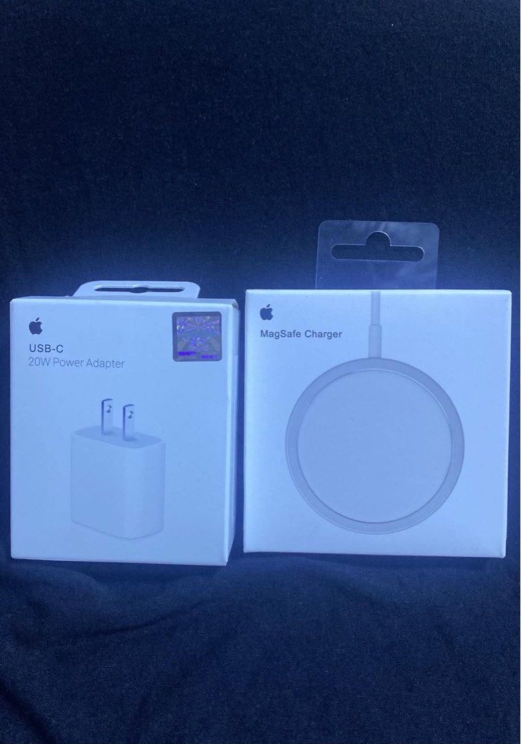 20W adapter usb-c and magsafe charger (Category: Chargers & Cables) located in Manila. Submitted by mimasour (Listing ID 1454844886, Image 1). Description: .