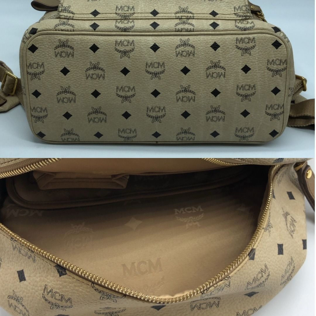 267007685 MCM BAG LEATHER BACKPACK STUDS (Category: Luxury Bags & Wallets) located in Taguig. Submitted by ecoring.ph (Listing ID 1454765588, Image 3). Description: ◆CONDITION: B ◆DESCRIPTIONS: (Other defects/info:) OUTER: The body of the bag is scratched, scuffed, stained, dirty, has minimal wrinkles, press marks, and shows signs of use. The bottom and bottom corners of the bag are also scratched, scuffed, stained, dirty, wrinkled, have press ma