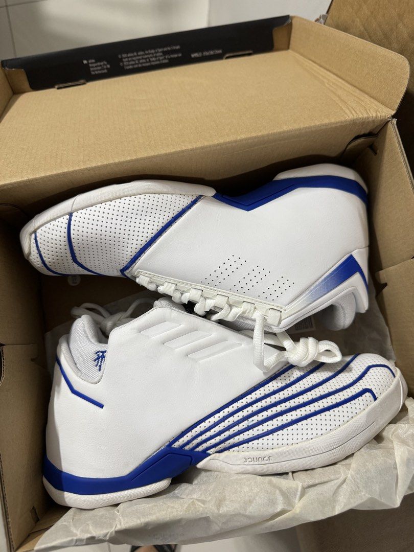 adidas TMac 2 Restomod (Category: Sneakers) located in Marikina City. Submitted by cheese85 (Listing ID 1454895083, Image 2). Description: Brand new with box With some discoloration due to shoes being stored for a while (small spots, quite unnoticeable) Size 8 US Selling very cheap .