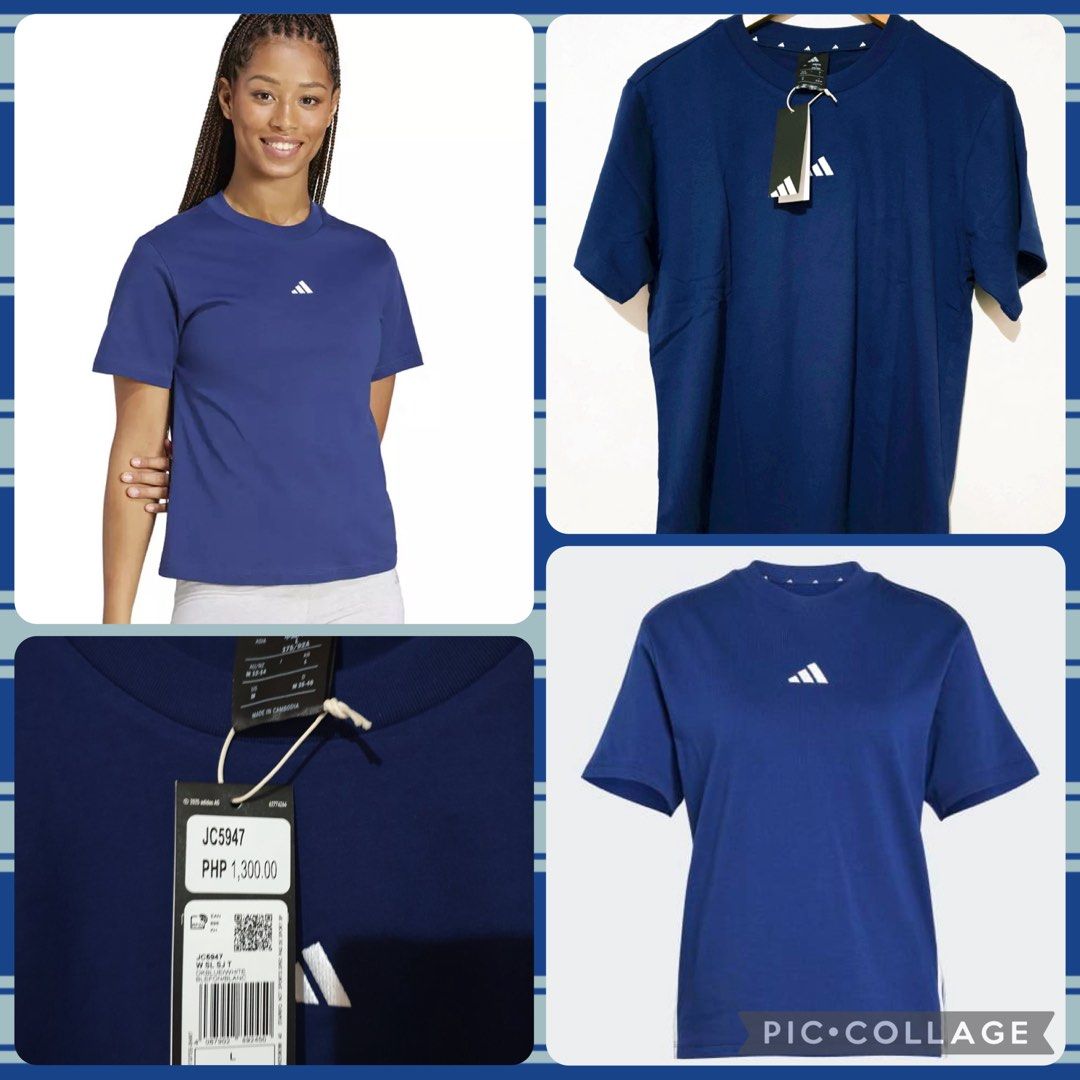 Adidas Women's Essentials Small Logo Cotton Tee (Category: Shirts) located in Las Pinas. Submitted by epitome.mnl (Listing ID 1454771004, Image 1). Description: 💎Brand New with tag 💎Adidas 💎Size L 💎SRP 1300 💎All items 100% original 📌MOP GCASH or BDO 📌SF Shouldered by the buyer 📌Lalamove/Grab (via sched) 📌Flash / Gogo Express Provincial 80-240 📌Meetups: Las Pinas/Alabang/Laguna via schedule.